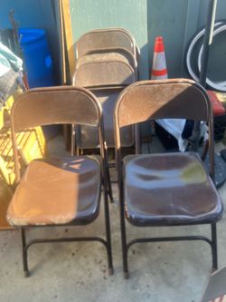 8- Metal Chair/Aullium Game Table. $100