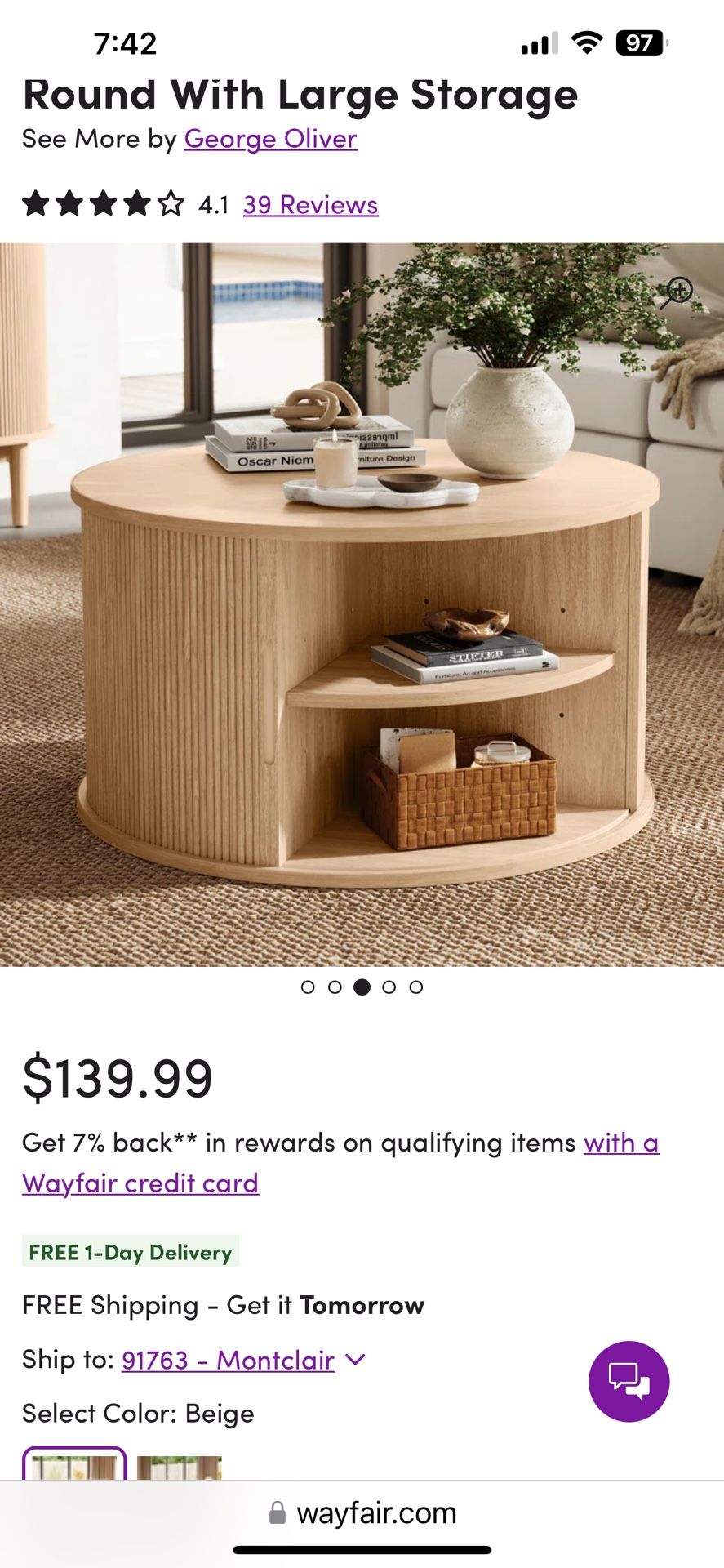 Round Coffee Table