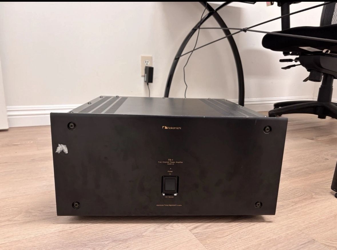 Nakamichi PA-1 Power Amplifier 5-Channel 100WPC Amplifier/ Amp m651 Black