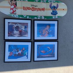 Set Of 4 Disney prints