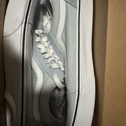 Old skool baby blue vans