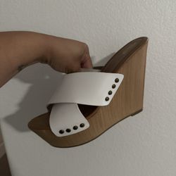 Mossimo White Wedge Heels