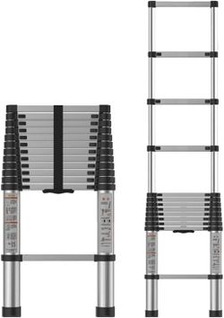 Aluminum Ladder PortabletLadderrooftops & Outdoor BuildingAluminum Folding Telescopic Extension Ladder, Load 150Kg/330Lbs (Size : 6.2M/20.3 Ft) 5m/16.