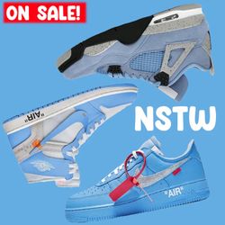 Off-White AF1, Air Jordan 1 High UNC, Air Jordan 4 Retro UNC