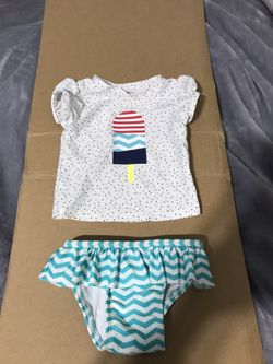 Toddler girls bathing suit size 9 months