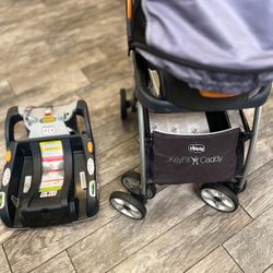 Keyfit Caddy Stroller + Car Seat + Car Seat Base