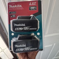 Makita 6.0 ah 18 V Double Pack 
