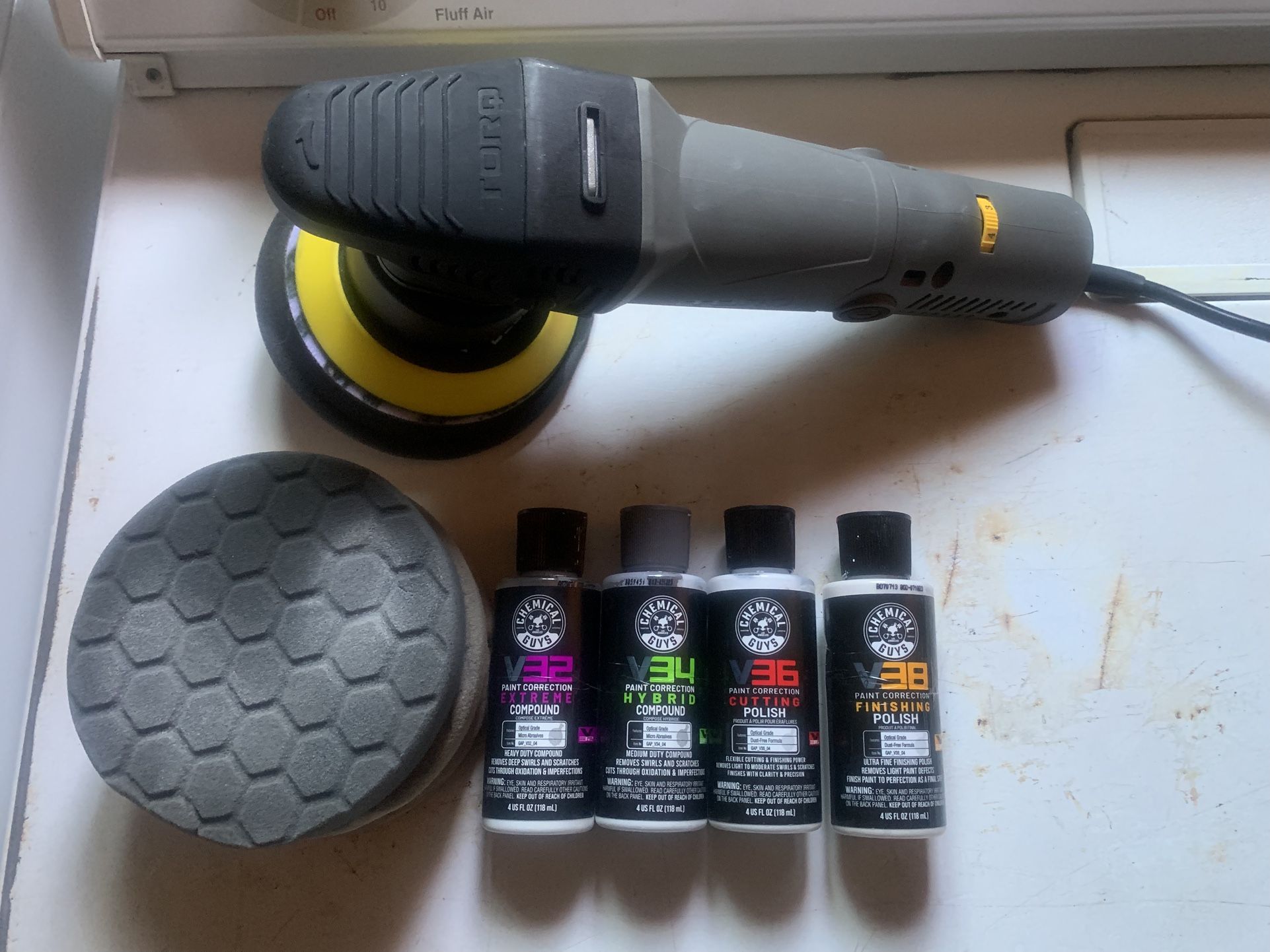 Polisher , Chemical Guys Random Orbital Kit