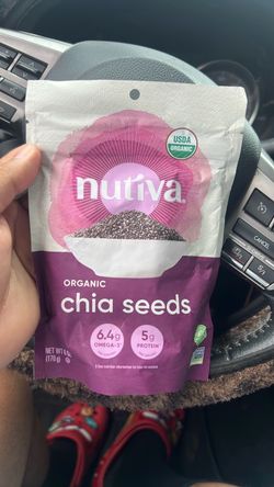 NUTIVA USDA ORGANIC CHIA SEEDS 6oz pouch