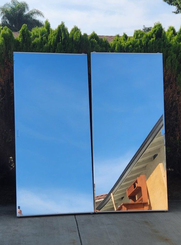 Beveled Mirror Closet Doors.