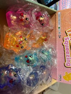 Glitter Squeezing Animal Toys 12-Pack
