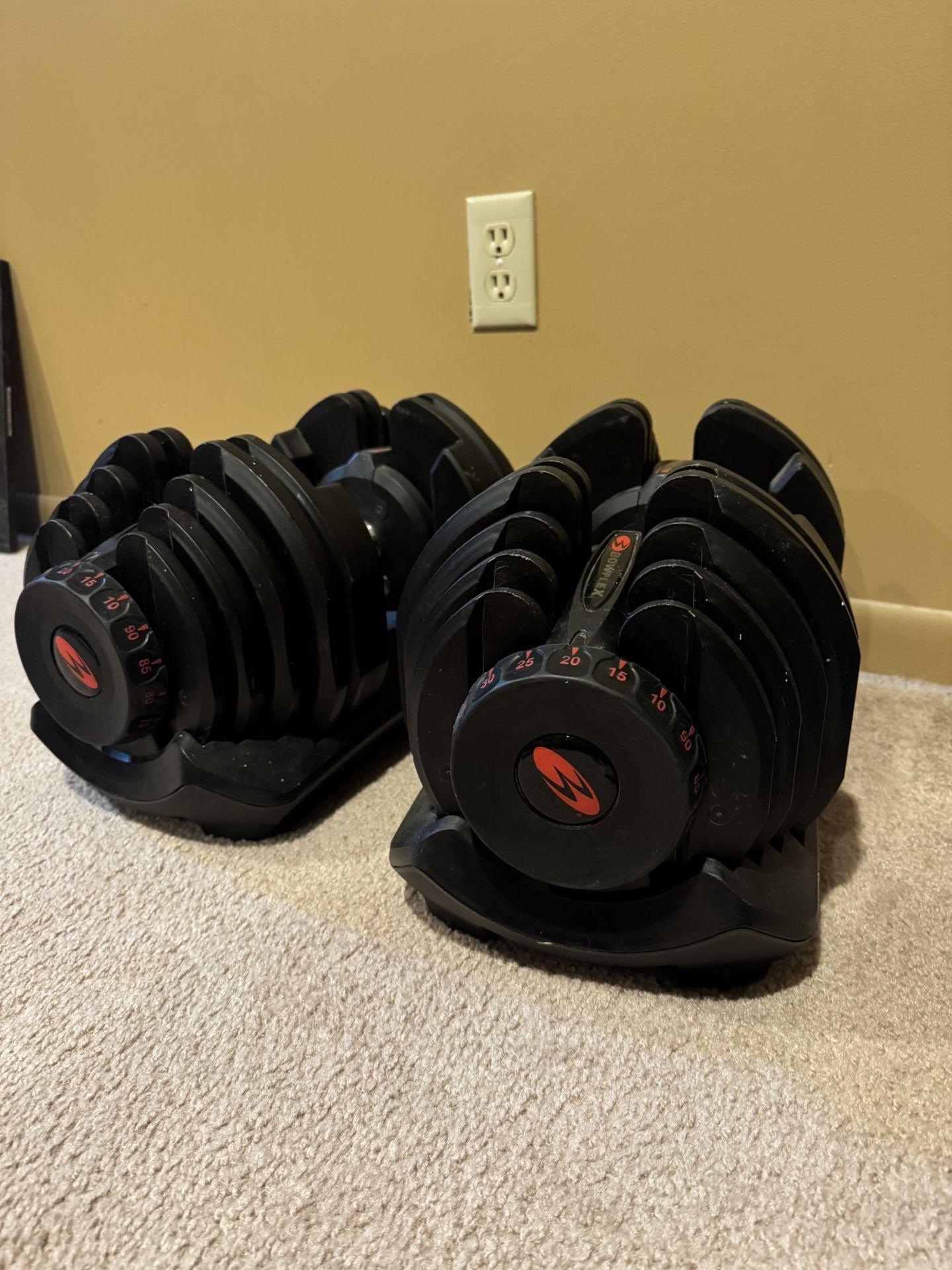 Adjustable dumbbells - Bowflex 90 Lbs