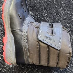 CARTER’s Light Up Soles, Easy On/Off Toddlers Black Snow Boots Size 12 