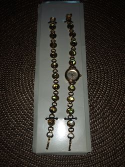 Women's turquoise watch with bracelet