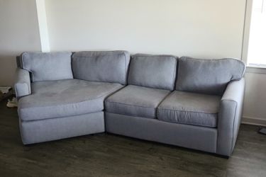 Dark Gray Sectional Couch with Chaise