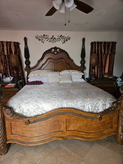 King Size Bed Eden Aico With Night Stand