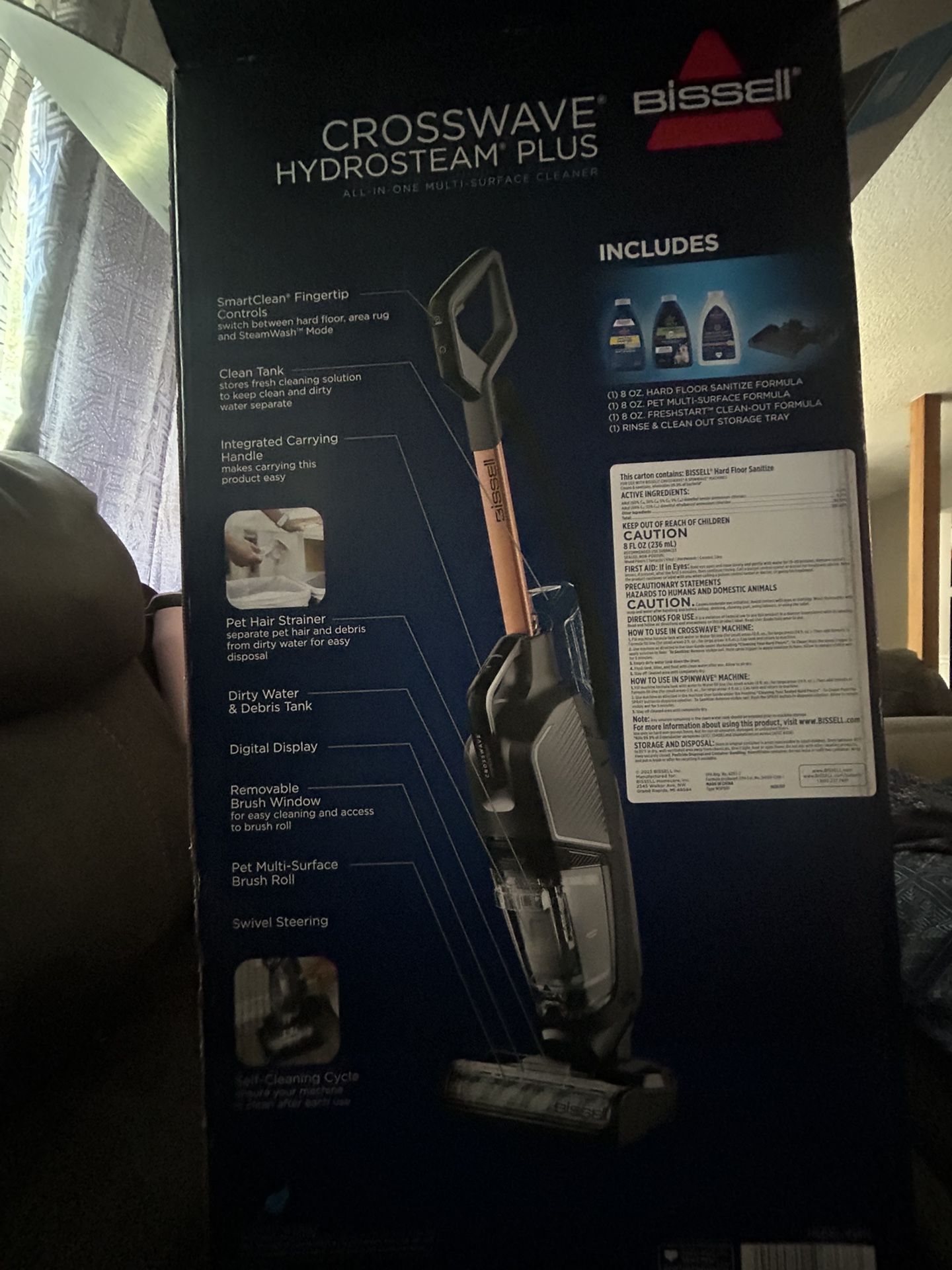 BISSELL Revolution HydroSteam Upright Carpet & Upholstery Cleaner