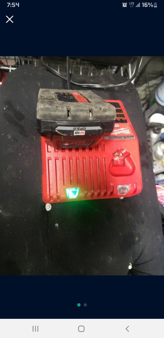 Milwaukee High Output 3.0 Battery And Charger