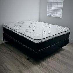 NEW QUEEN-SIZE PILLOW TOP MATTRESS & BOX SPRING ‐ 2PC