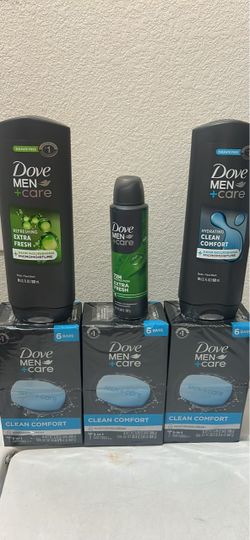 Dove Men+Care Bundle – Body Wash, Deodorant & Soap Bars
