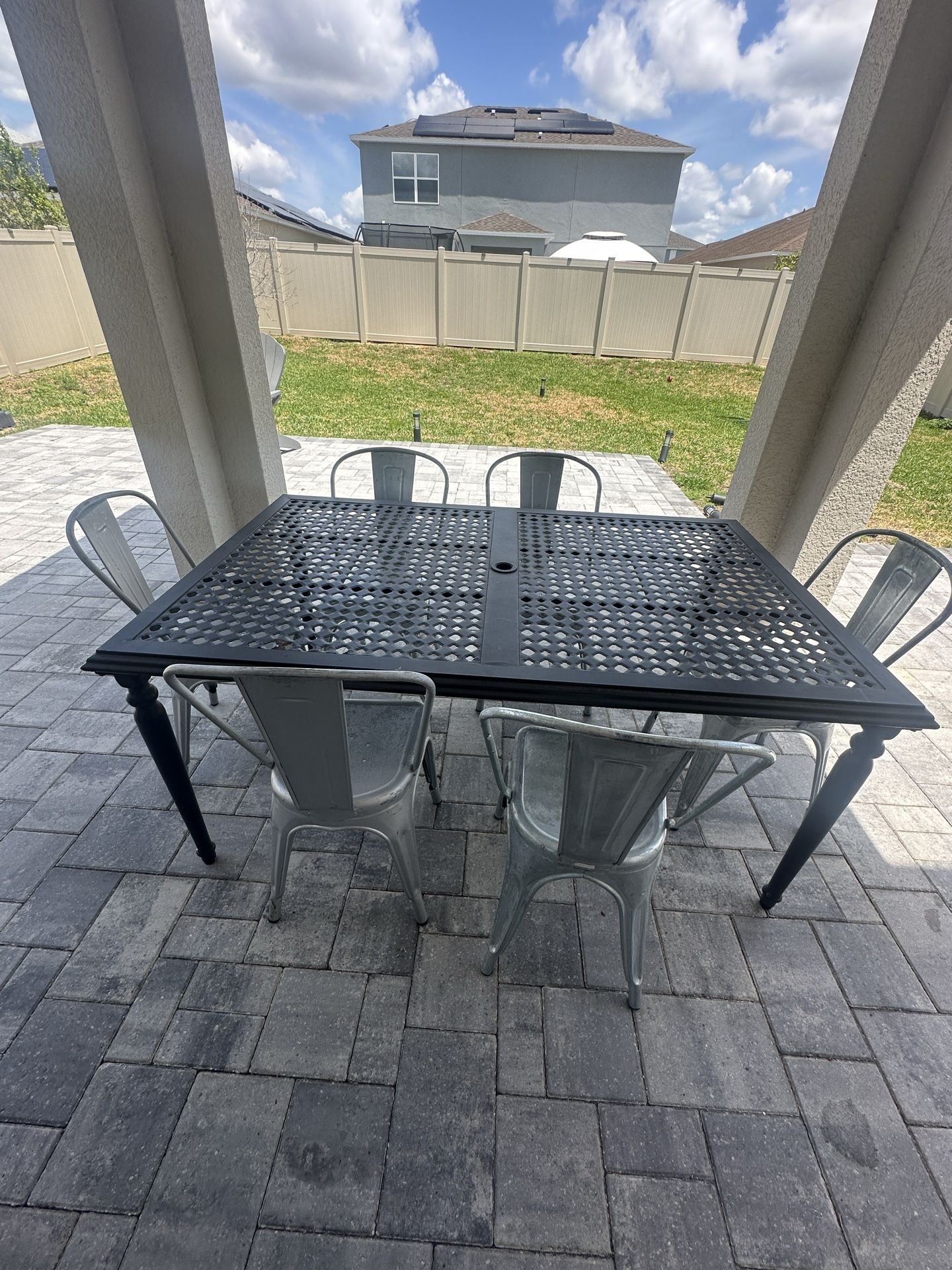 Patio Table With Chair 