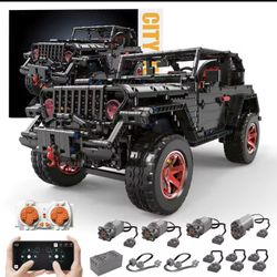 RC Off-Road SUV Wrangler Black Warrior Building Kits, 1/8 Scale. New 
