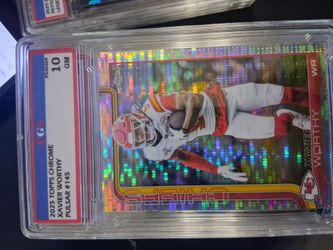2025 topps chrome Xavier worthy 10