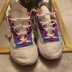 Nike Wmns React Element 55 'White Fire Pink' BQ2728-104