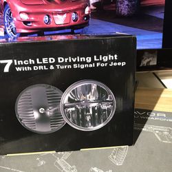 7 Inch Led Headlight Driving 6000k Hi/lo Beam Options