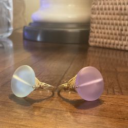 Sea Glass Rings