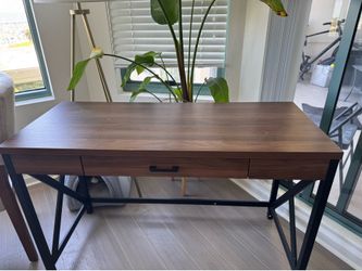Dark walnut desk
