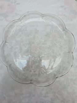 Glass Flower Charger Plates – Vintage Style Table Decor Set