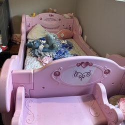 Princess Twin Bed & Baby Crib Bed 