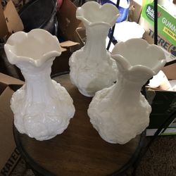 Milkglass Vases $20 EACH 