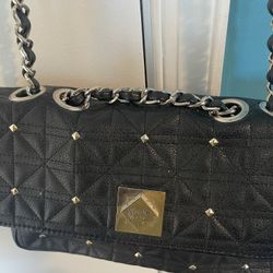 Nicole Miller Black purse Silver Studs