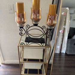 Mesa Decorativa Y Esoejo Excelentes Condiciones Todo Junto 