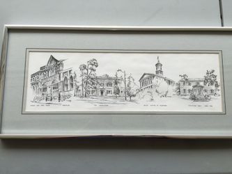 M M Speer - black ink picture