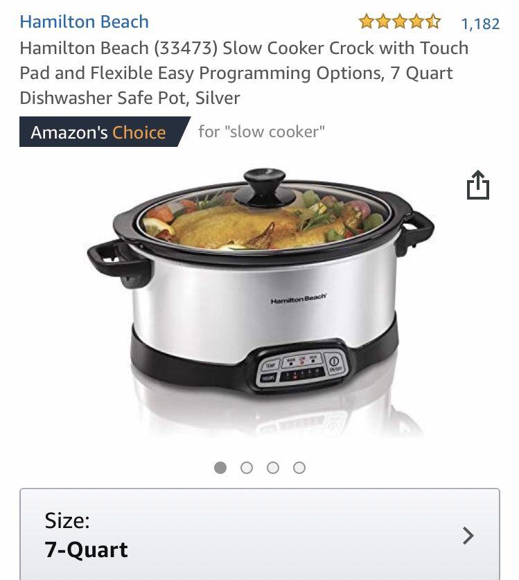 Hamilton Beach 7-Quart Slow Cooker