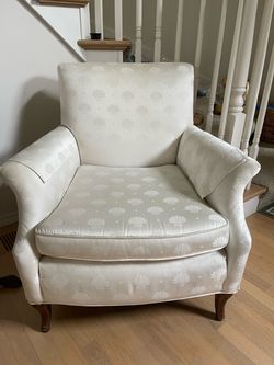 2 vintage upholstered armchairs