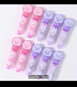 10 plastic bubble butterfly containers