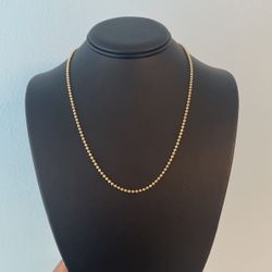 10k Gold Moon-Cut Chain 