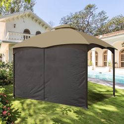 Privacy Panel Canopy Side Wall with Zipper 10' x 10' Outdoor Gazebo 