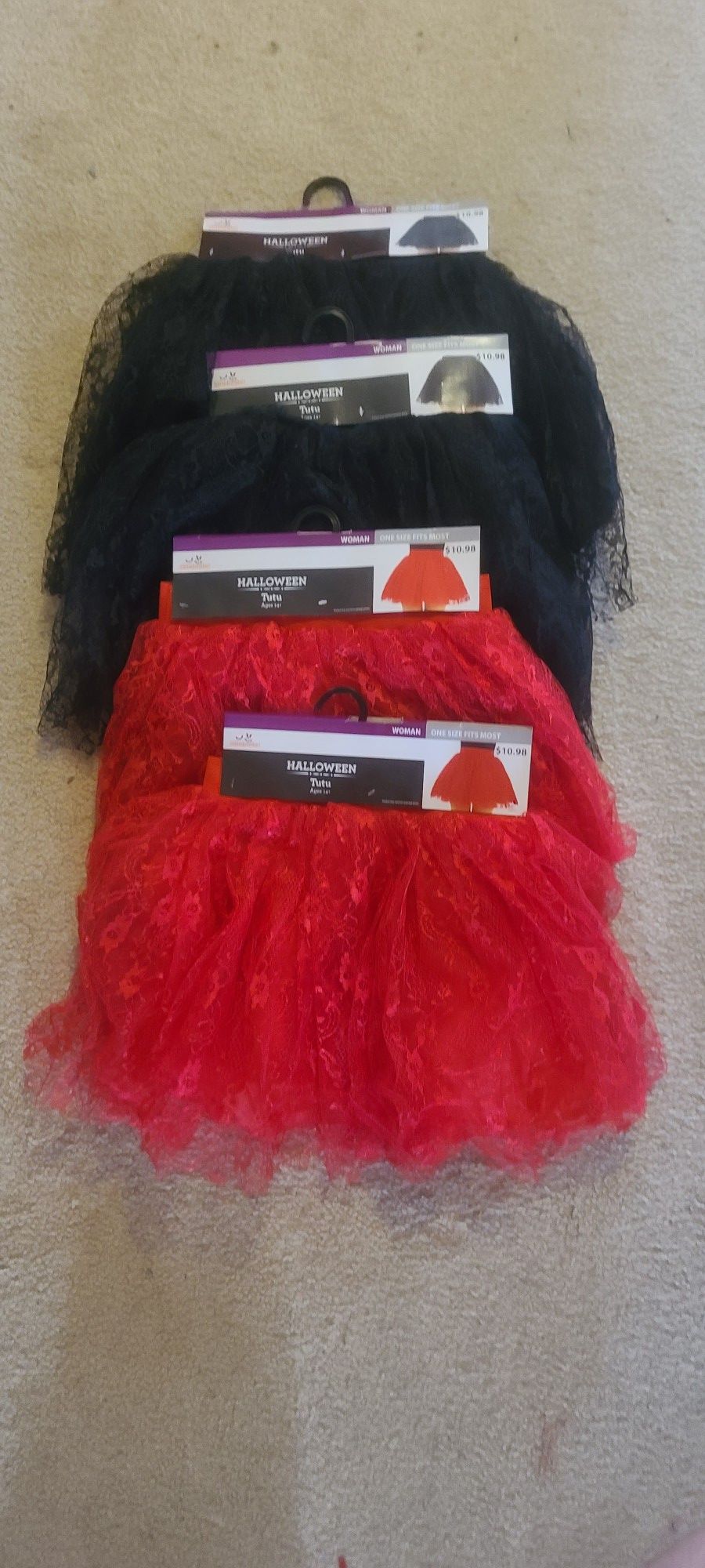 Lot Of 4 Satin and Lace Tutus  One Size Fits Most