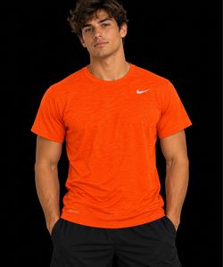 Nike Dri-FIT Orange Short Sleeve T-Shirt