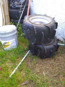 Atv rims with tires for sand
