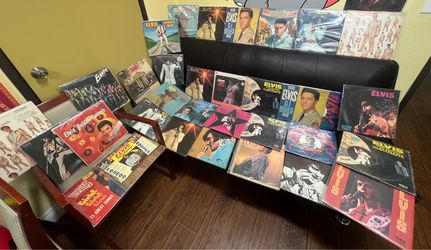 Lot of 34 Elvis Presley Vintage Vinyl Record Albums