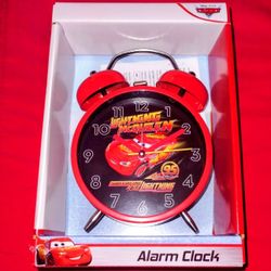 NEW Disney Limited Edition Lightning McQueen Cars Alarm Bell Clock 
