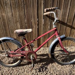 Vintage Old Schwinn Pixie Kids 16in Bicycle Solid Tires All Original Girls/boys Bike