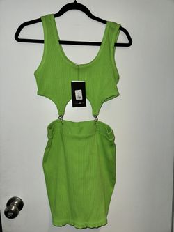 Neon Green Fashion Nova Dress Size L