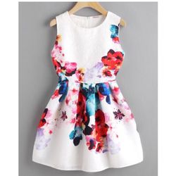 NWT Embossed Fabric floral print Dress